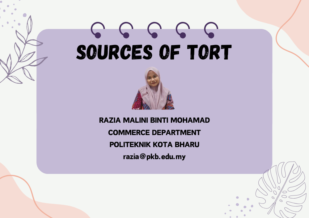 SOURCES OF TORT