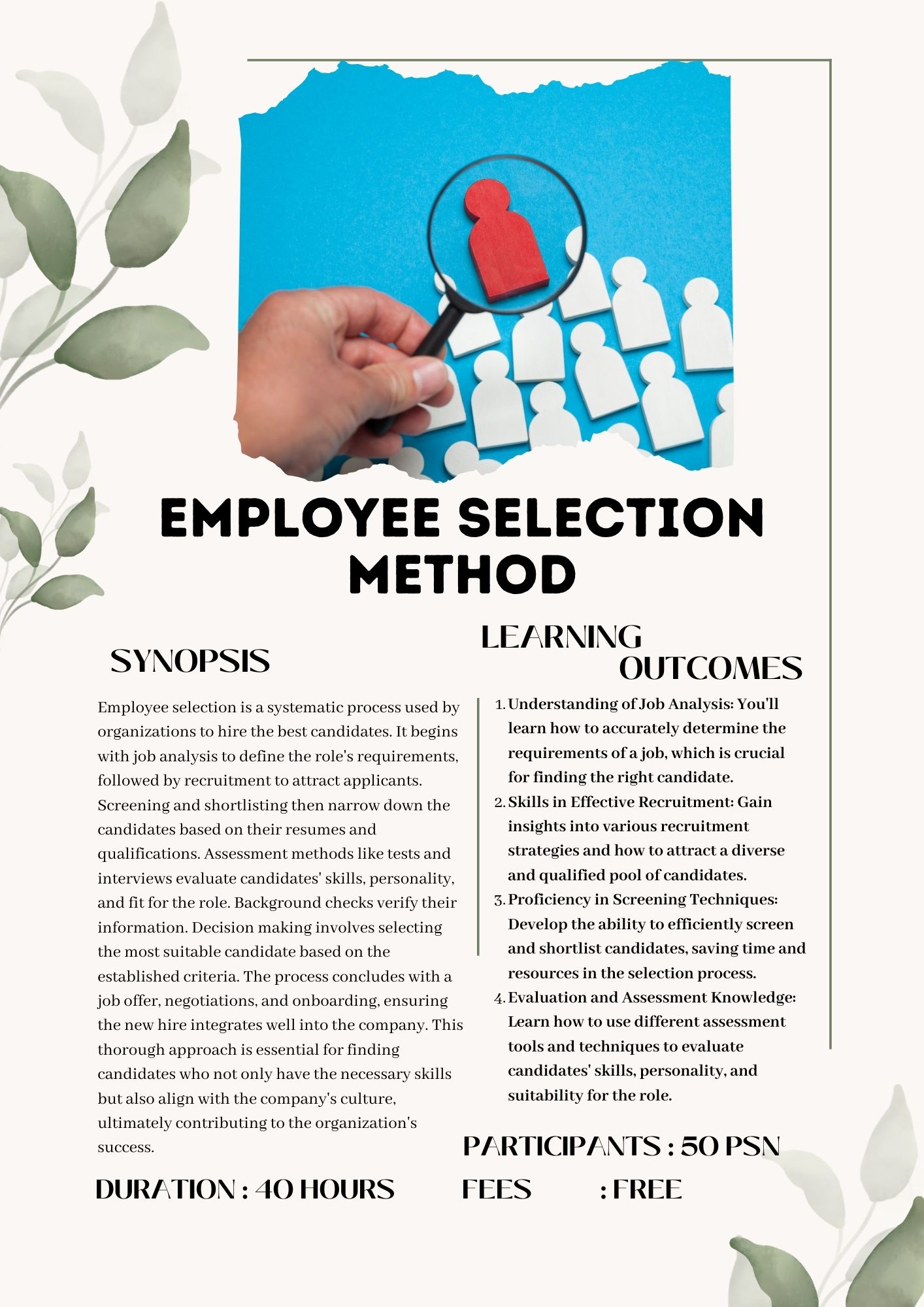 Employee Selection Methods
