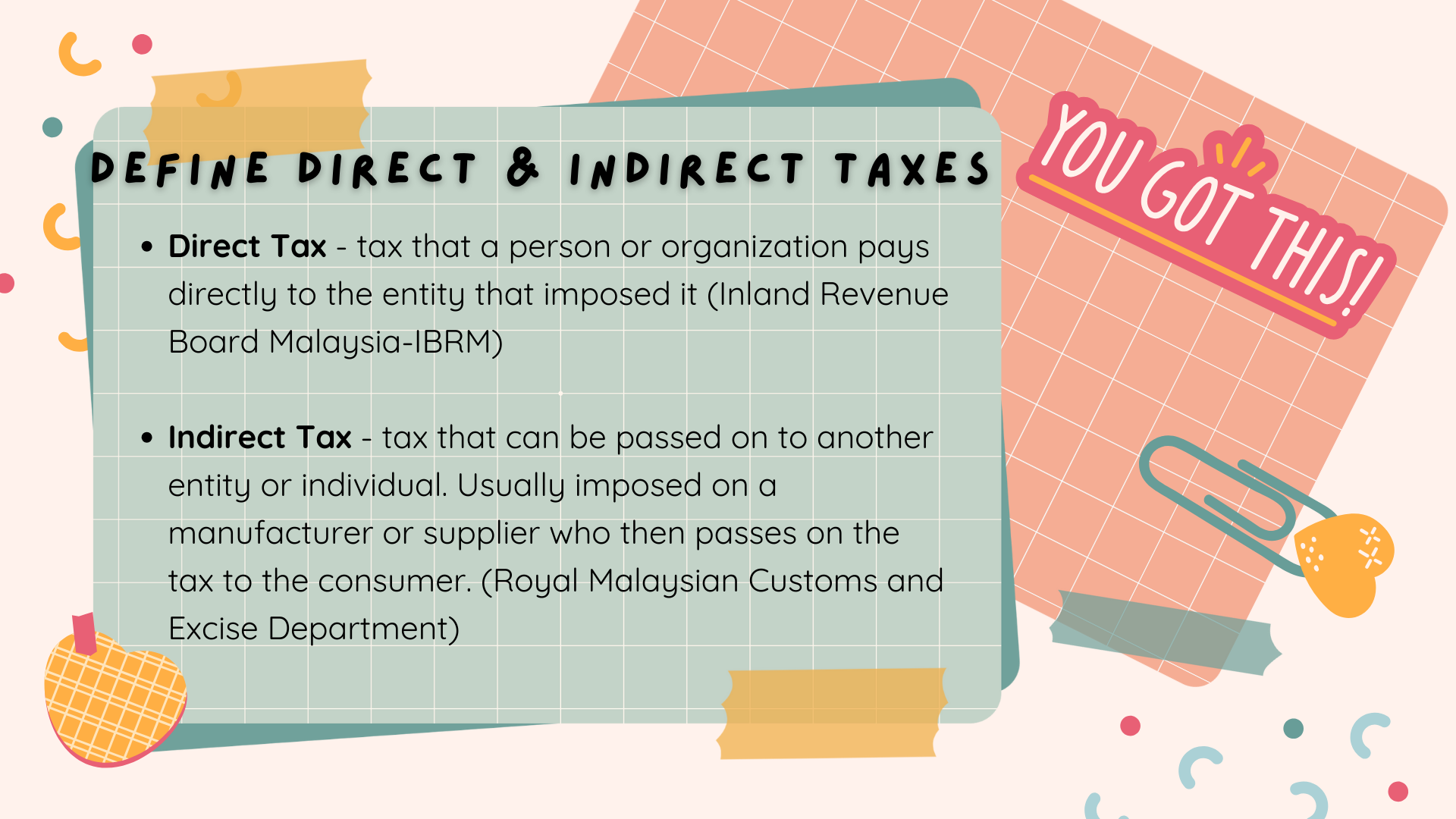 Types of tax