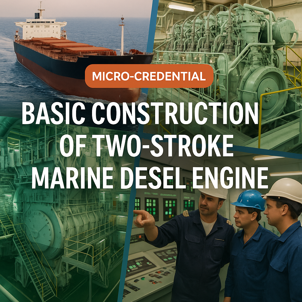 Basic Construction of Two Stroke Marine Diesel Engine