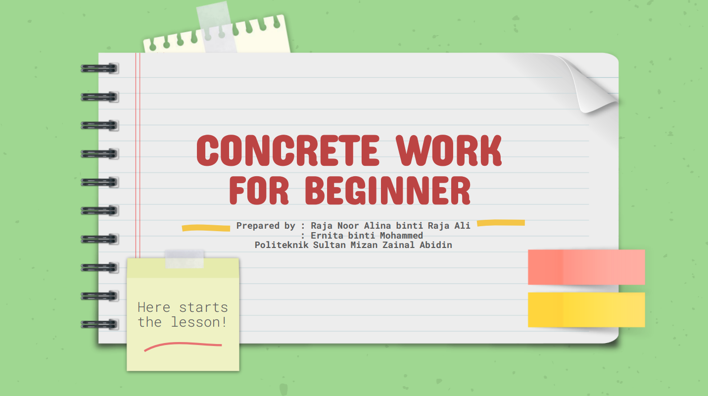 Concrete Work for Beginner