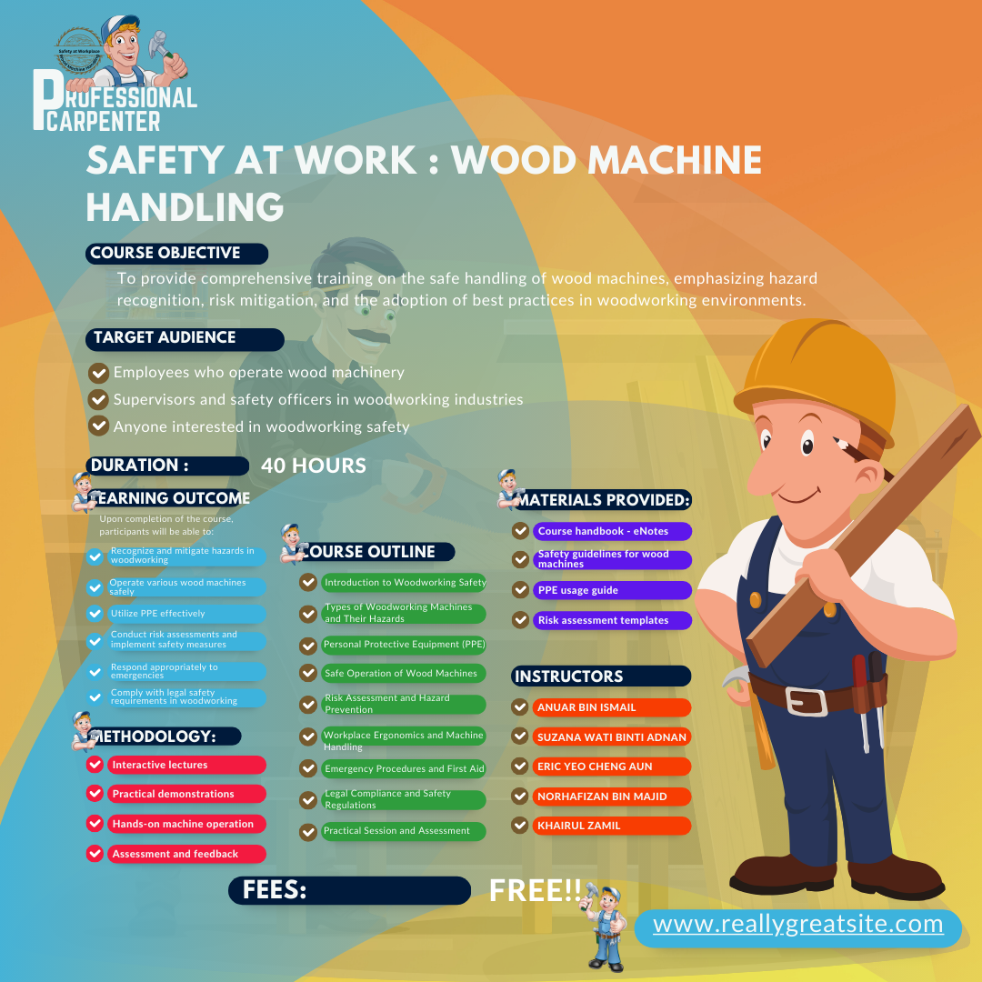 Safety At Workplace : Wood Machine Handling